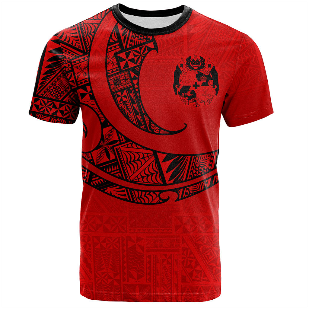 Tonga T-Shirt Custom Ngatu Tribal Tattoo Style
