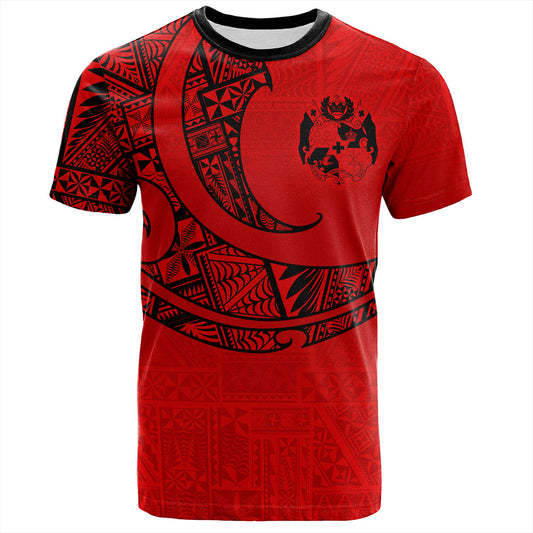 Tonga T-Shirt Custom Ngatu Tribal Tattoo Style