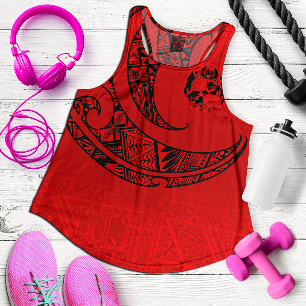 Tonga Women Tank Custom Ngatu Tribal Tattoo Style