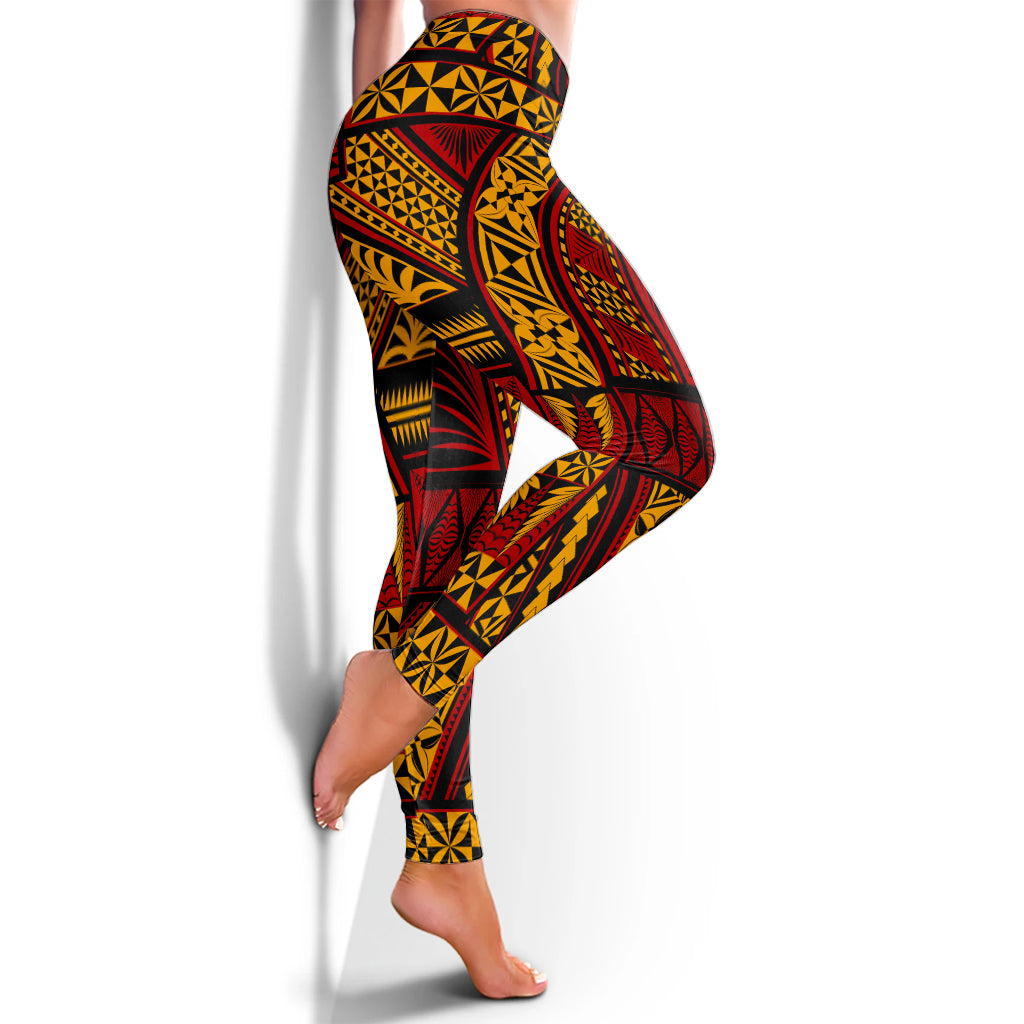 Tonga Legging Pattern Ngatu Design Tribal