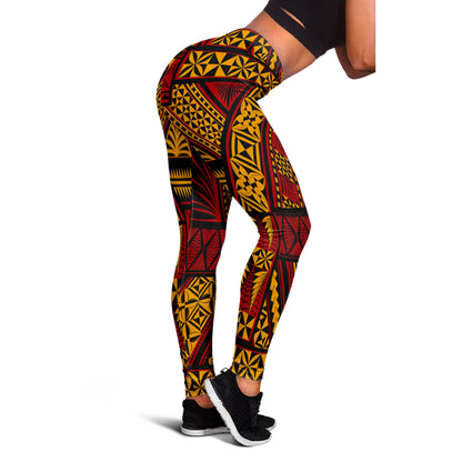 Tonga Legging Pattern Ngatu Design Tribal
