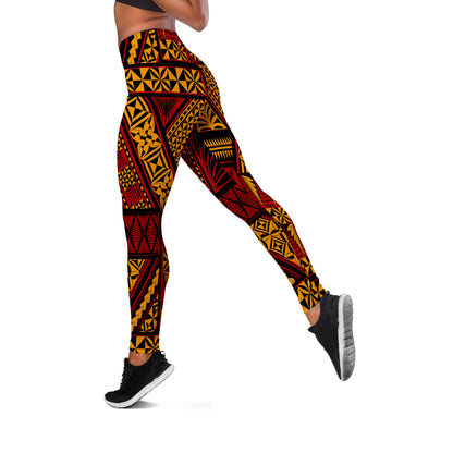 Tonga Legging Pattern Ngatu Design Tribal