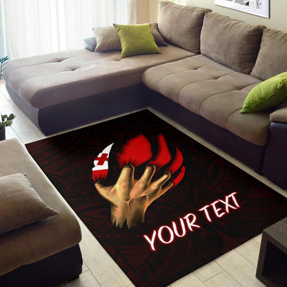 Tonga Personalised Area Rug - Tonga In Me (Red)