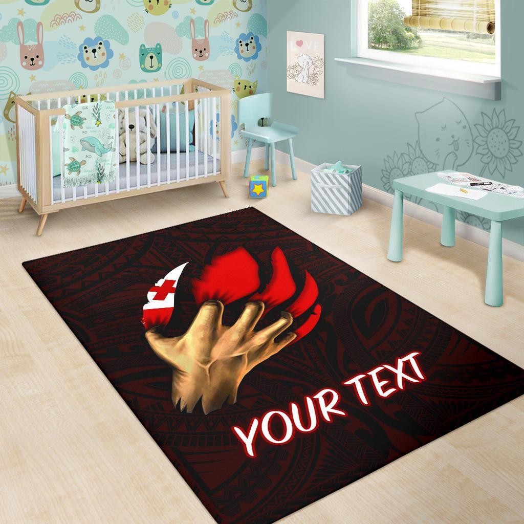 Tonga Personalised Area Rug - Tonga In Me (Red)