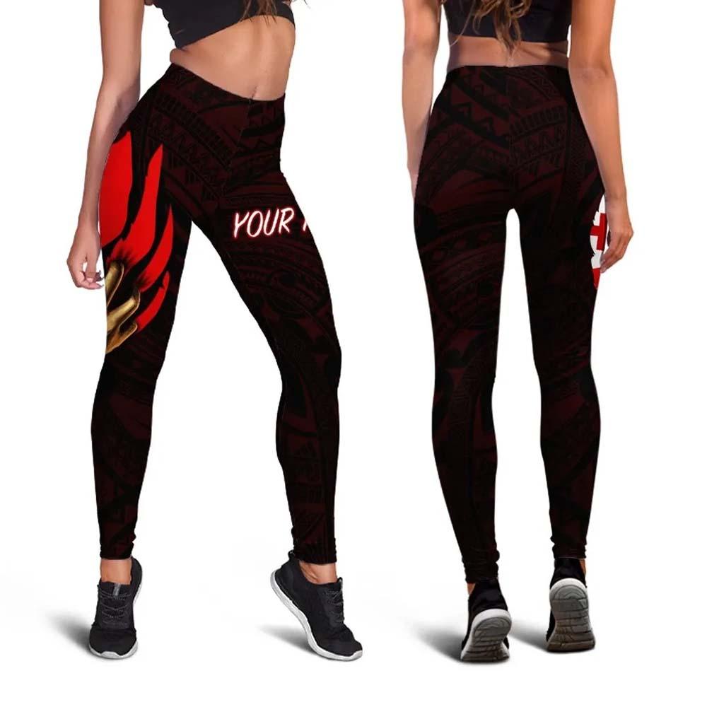 Tonga Personalised Legging - Tonga In Me (Red)