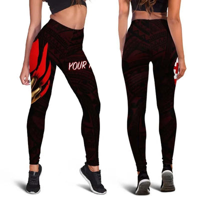 Tonga Personalised Legging - Tonga In Me (Red)