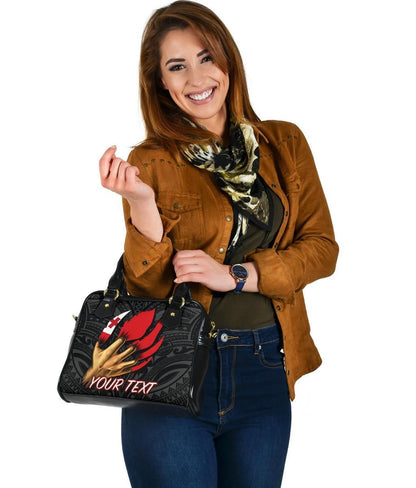 Tonga Personalised Shoulder Handbag - Tonga In Me (Black)