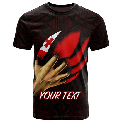 Tonga Personalised T-Shirt - Tonga In Me (Red)