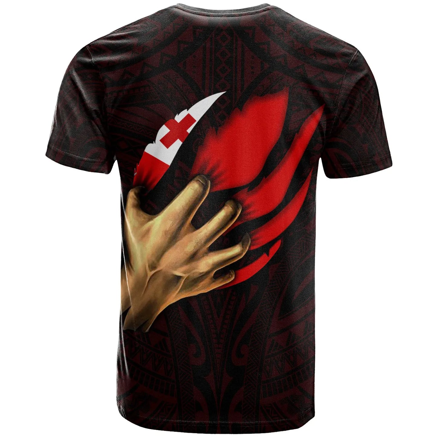 Tonga Personalised T-Shirt - Tonga In Me (Red)