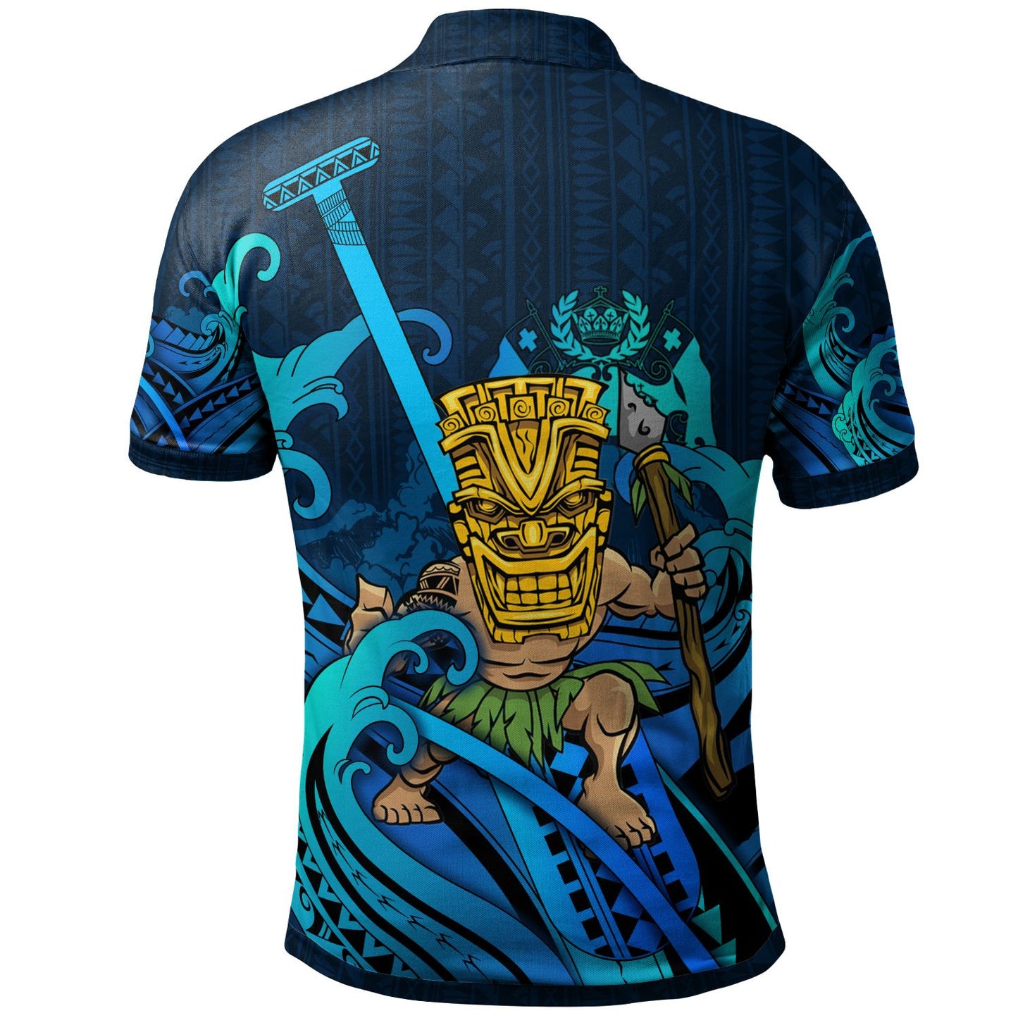Tonga Polo Shirt - Tiki And Waves
