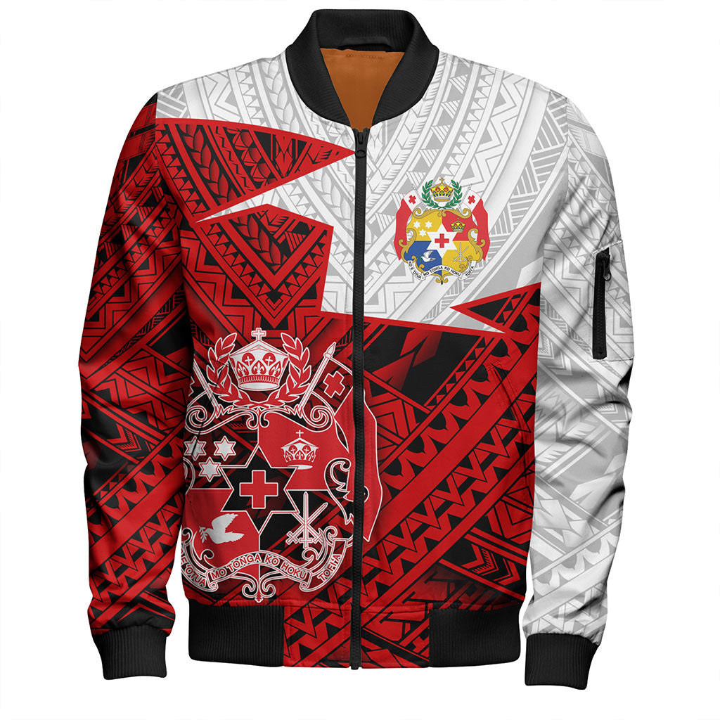 Tonga Bomber Jacket Polynesian Tattoo Tribal Roots