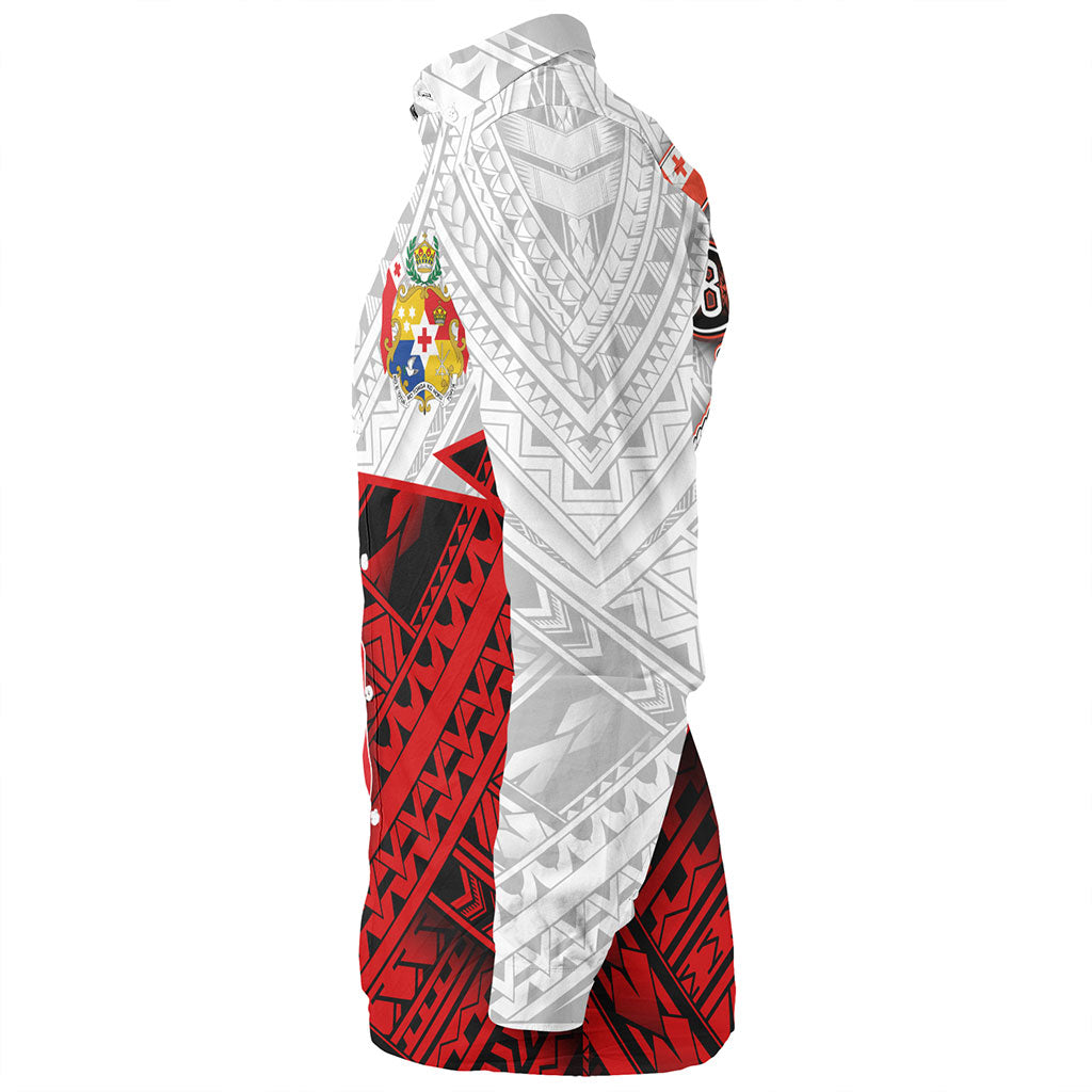 Tonga Long Sleeve Shirt Polynesian Tattoo Tribal Roots