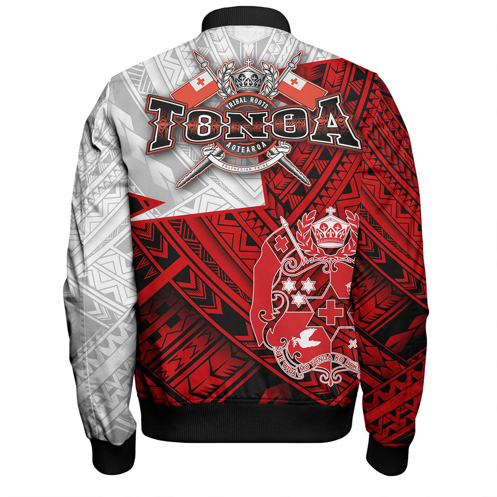 Tonga Bomber Jacket Polynesian Tattoo Tribal Roots