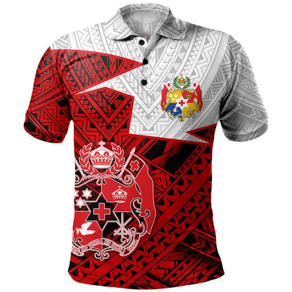 Tonga Polo Shirt Polynesian Tattoo Tribal Roots