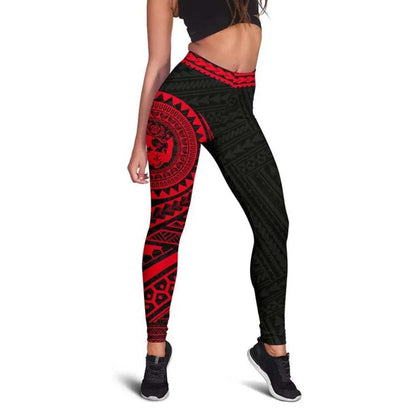 Tonga Polynesian 6th Legging (Red)