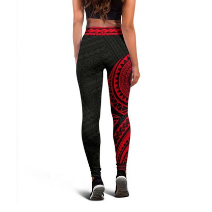 Tonga Polynesian 6th Legging (Red)