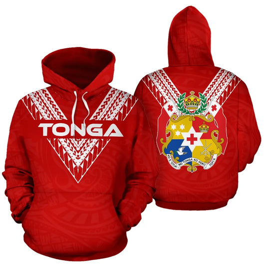 Tonga Polynesian All Over Hoodie