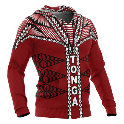 Tonga Polynesian Hoodie - Tongan Ngatu Pattern