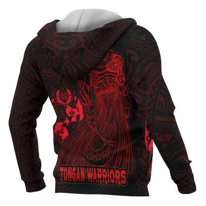 Tonga Polynesian All Over Hoodie - Tongan Warriors