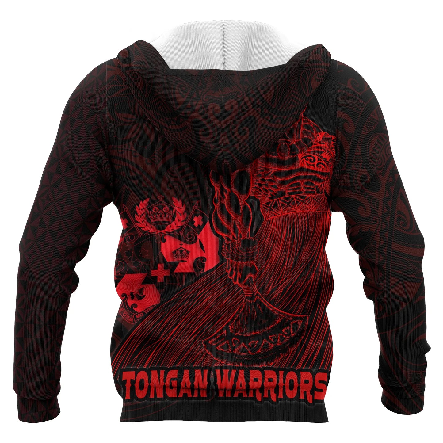 Tonga Polynesian All Over Hoodie - Tongan Warriors