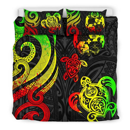 Tonga Polynesian Bedding Set - Reggae Tentacle Turtle