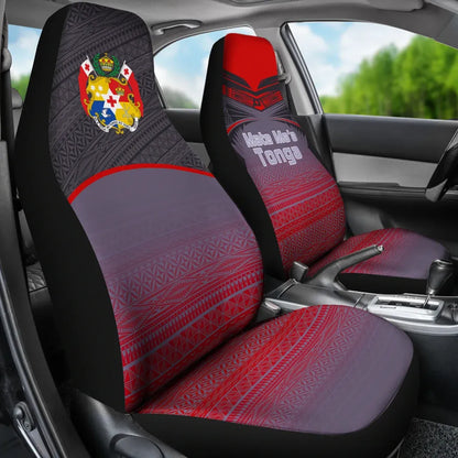 Tonga Polynesian Car Seat Covers - Grey Tattoo