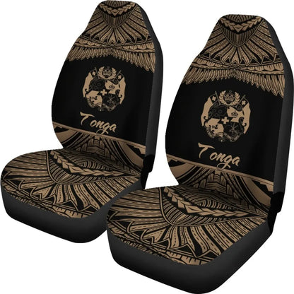 Tonga Polynesian Car Seat Covers - Pride Gold Version