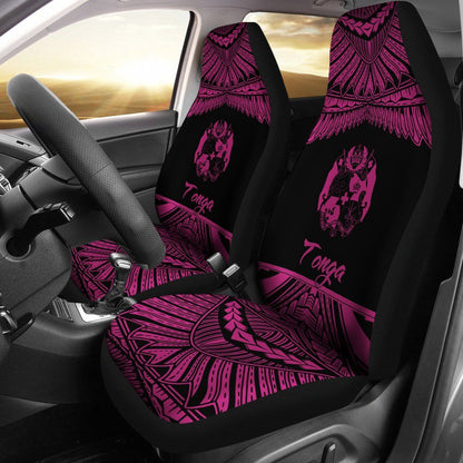 Tonga Polynesian Car Seat Covers - Pride Pink Version