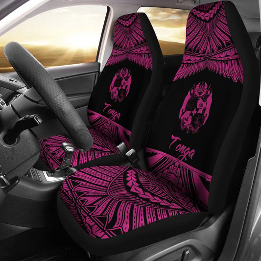 Tonga Polynesian Car Seat Covers - Pride Pink Version