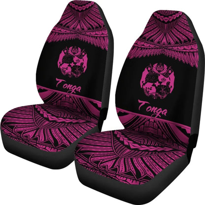 Tonga Polynesian Car Seat Covers - Pride Pink Version