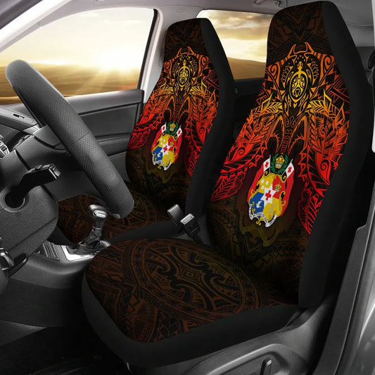 Tonga Car Seat Covers - Tonga Coat Of Arms Red Manta Ray
