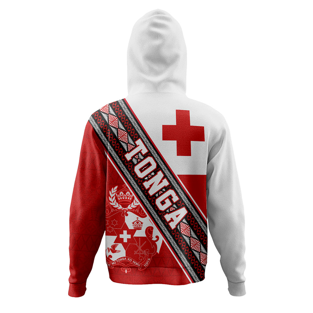 Tonga Hoodie Ngatu Flag And Coat Of Arms