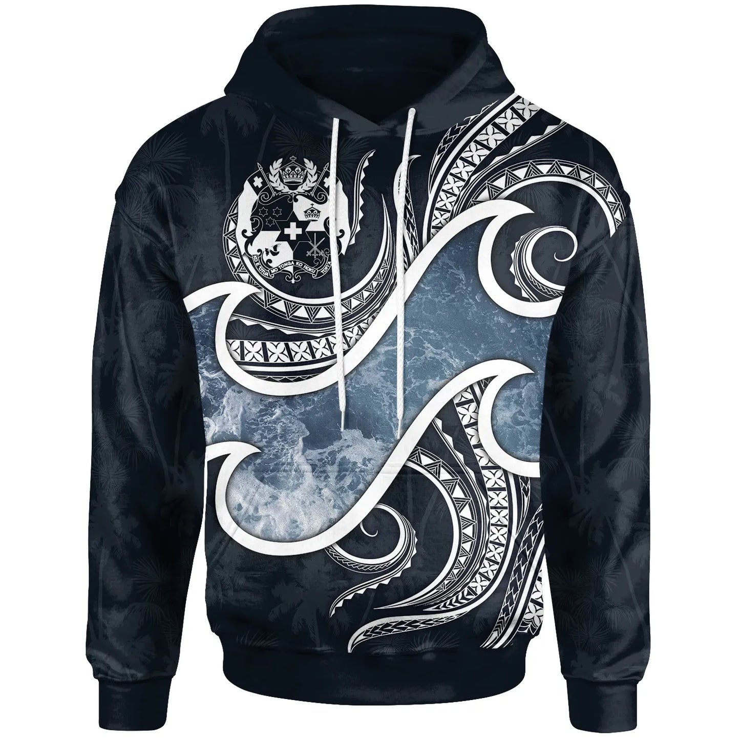 Tonga Polynesian Hoodie - Ocean Style