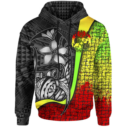 Tonga Polynesian Hoodie Reggae - Turtle with Hook