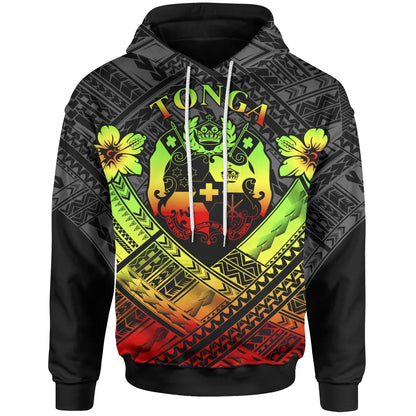 Tonga Polynesian  Hoodie - Tonga Reggae Seal Camisole Hibiscus Style