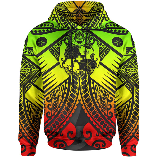 Tonga Polynesian Hoodie - Tonga Reggae Seal with Polynesian tattoo