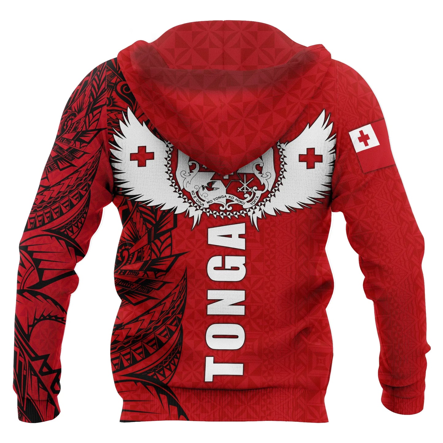 Tonga Polynesian Hoodie - Tonga Wings