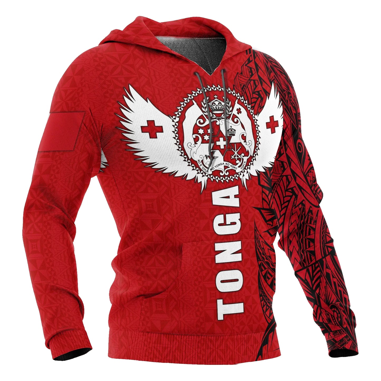 Tonga Polynesian Hoodie - Tonga Wings