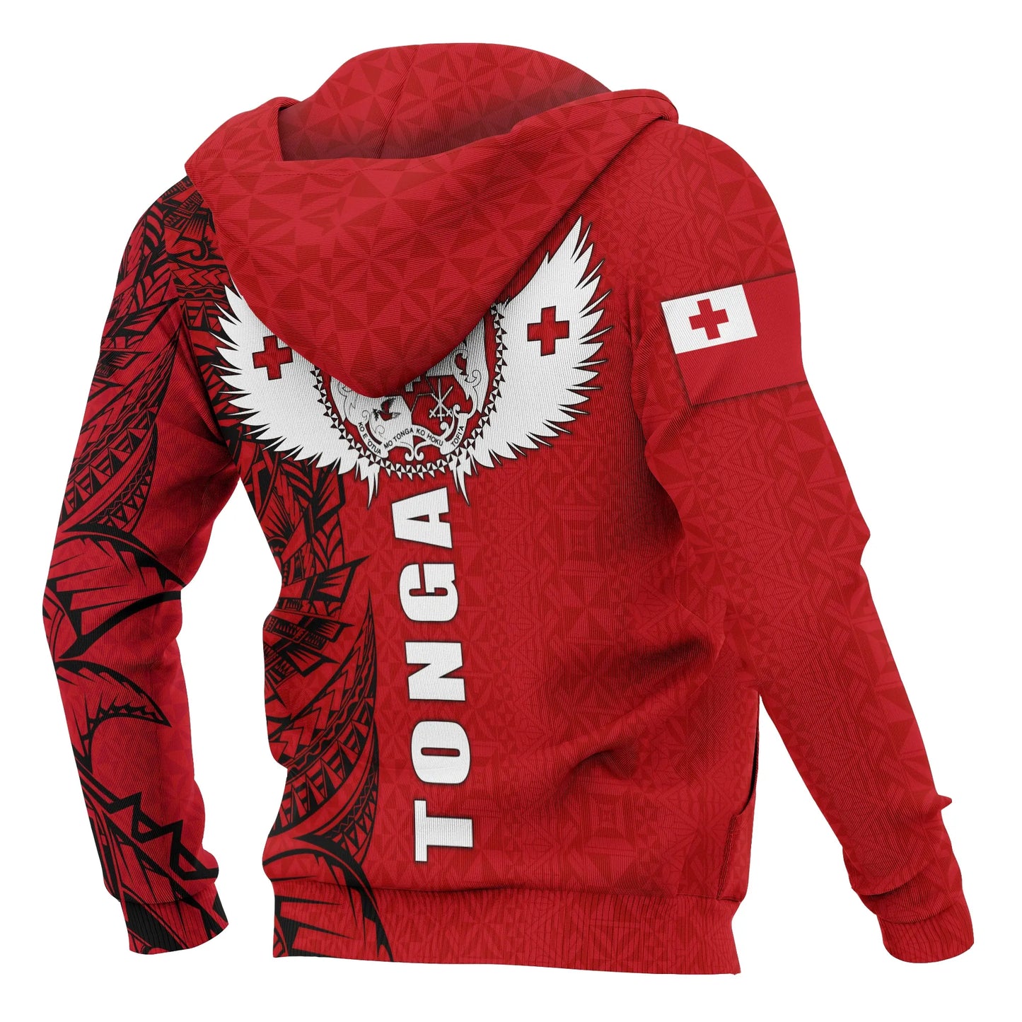 Tonga Polynesian Hoodie - Tonga Wings