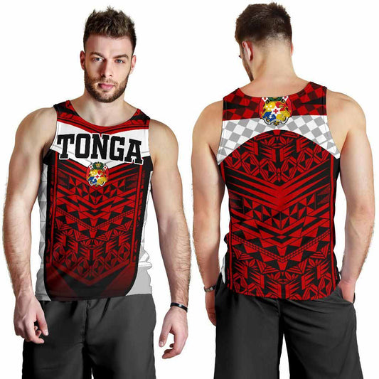 Tonga Polynesian Men Tank Top - Tongan Pattern