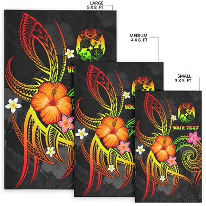Tonga Polynesian Personalised Area Rug - Legend of Tonga (Reggae)