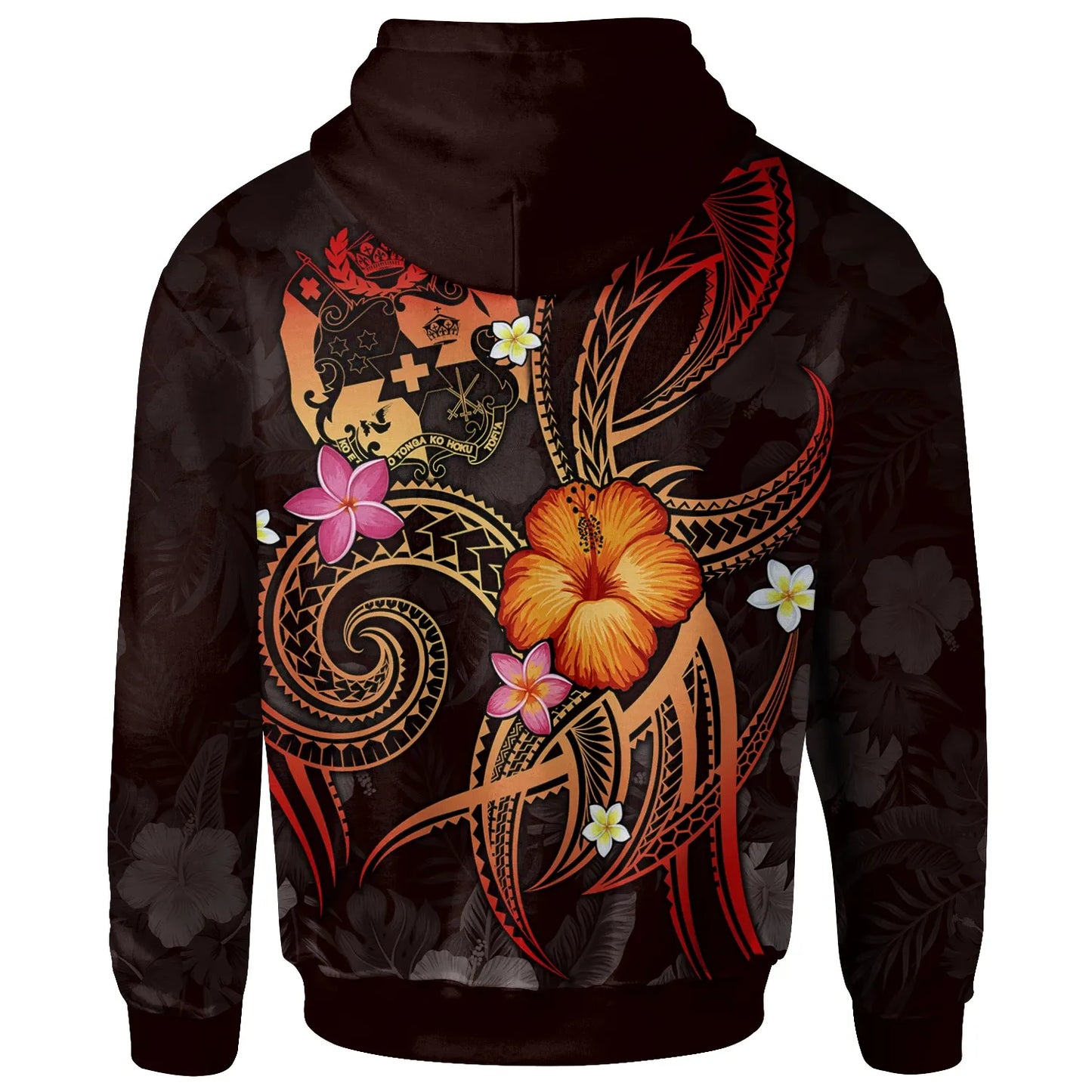 Tonga Polynesian Personalised Hoodie - Legend of Tonga (Red)