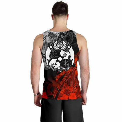 Tonga Polynesian Personalised Men Tank - Vintage Polynesian Style