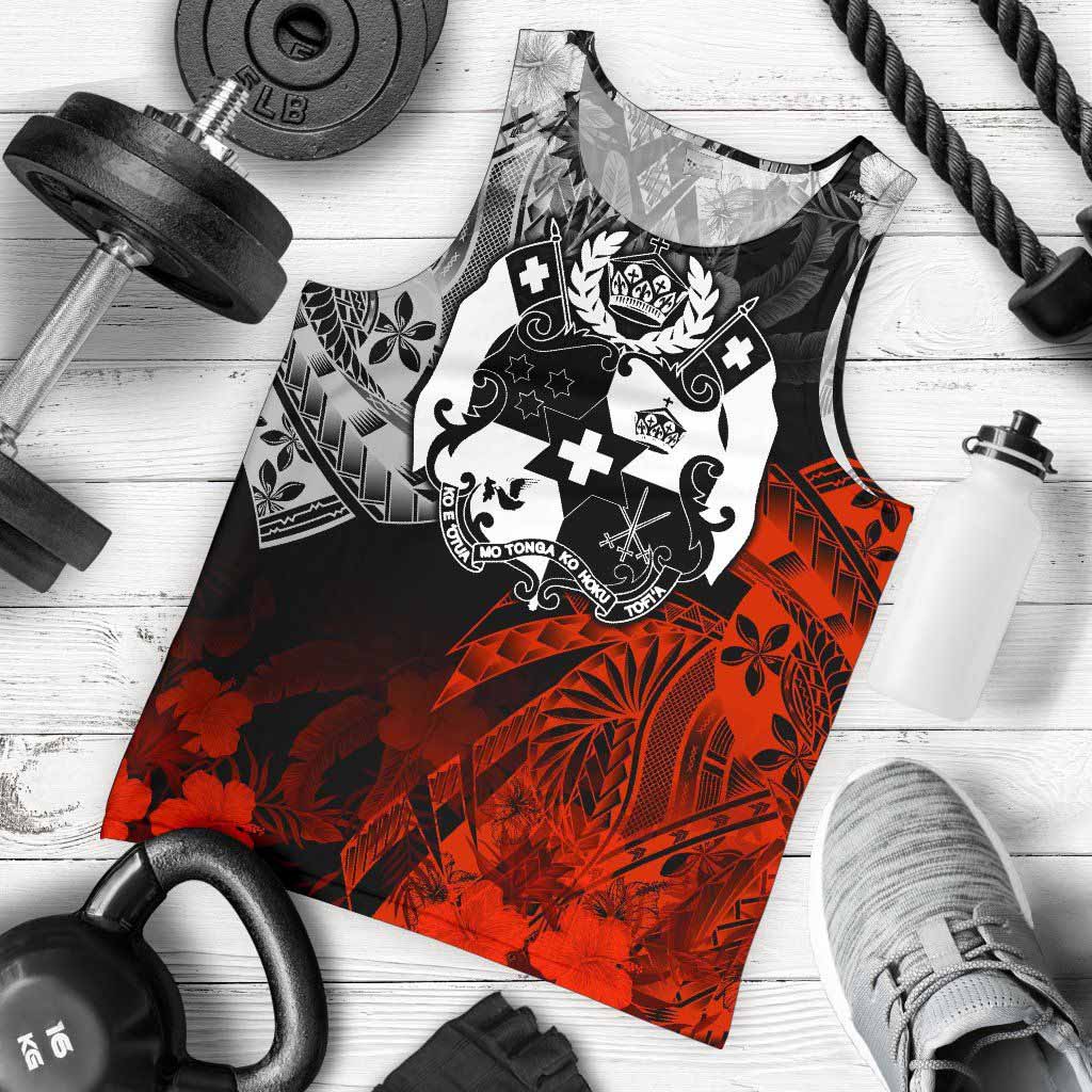 Tonga Polynesian Personalised Men Tank - Vintage Polynesian Style