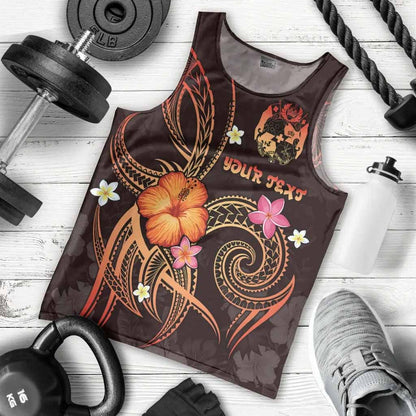 Tonga Polynesian Personalised Men Tank Top - Legend of Tonga (Red)