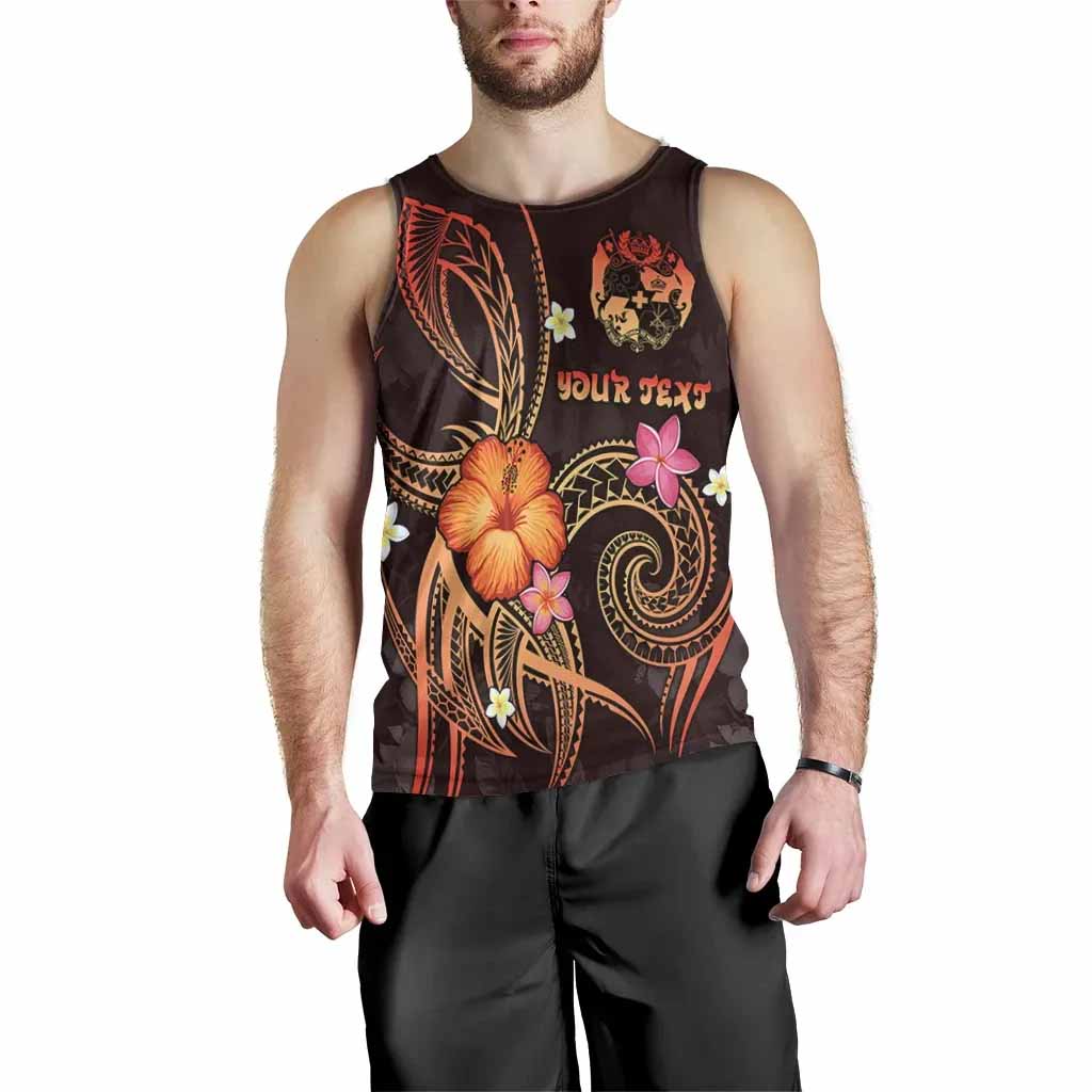 Tonga Polynesian Personalised Men Tank Top - Legend of Tonga (Red)