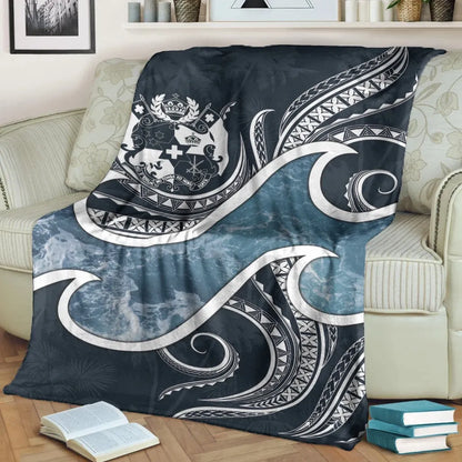 Tonga Polynesian Premium Blanket - Ocean Style