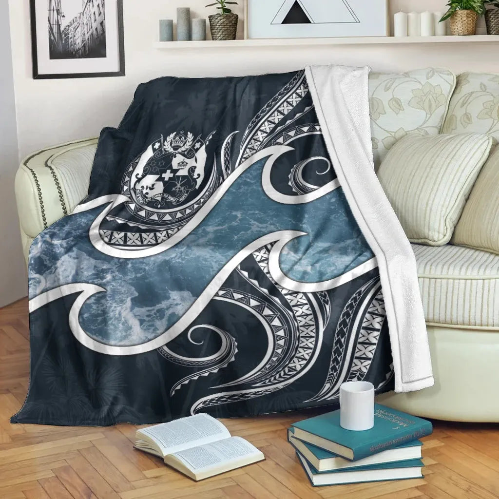 Tonga Polynesian Premium Blanket - Ocean Style
