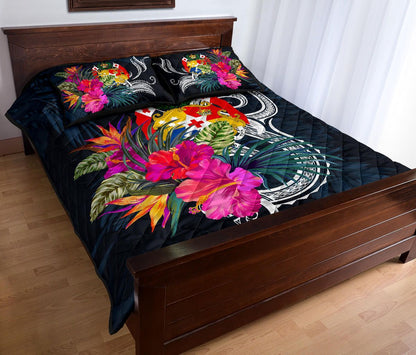 Tonga Polynesian Quilt Bed Set - Tropical Flower