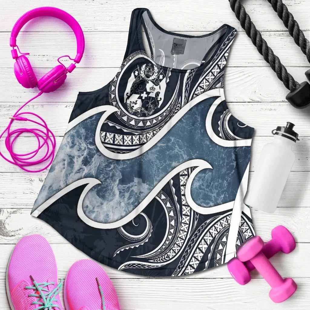 Tonga Polynesian Women Racerback Tank - Ocean Style